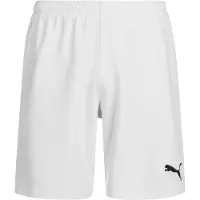 Puma Unisex Kinder Teamrise Jr Shorts, White-Black, 140 EU