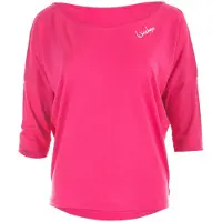 Winshape 3/4-Arm-Shirt "MCS001", Damen, Gr. XXL, pink (deep pink), 50% Modal, 50% Baumwolle, U-Boot-Ausschnitt, Shirts 3/4-Arm-Shirt, Ultra leicht