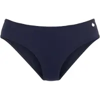 LASCANA Bikini-Hose "Malia", Damen, Gr. 44, N-Gr, blau (marine), Microfaser, Microfaser, Polyamid, unifarben, Badehosen Bikini-Hose, mit normalem Schnitt