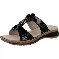 Ara Pantolette "Pantoletten Glattleder", Damen, Gr. 43, schwarz, Glattleder, Schuhe Pantolette