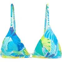Sunseeker Triangel-Bikini-Top "Butterfly", Damen, Gr. 34, Cup A/B, blau (blau, grün), Microfaser, Polyamid, bedruckt, Bikini-Oberteile Triangel-Bikini-Top, mit Schmetterling-Design