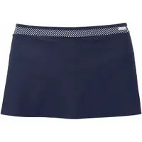 LASCANA Bade-Rock "Emilia", Damen, Gr. 34, N-Gr, blau (marine), Polyamid, kontrastfarbene Details, unifarben, Badehosen Bade-Rock, mit integrierter Bikinihose