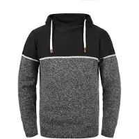 INDICODE JEANS Strickfleece-Pullover "Strickpullover IDLynde", Herren, Gr. XXL, schwarz, Obermaterial: 100% Baumwolle CO., Pullover Strickfleece-Pullover