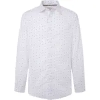 Pepe Jeans für Herren. PM308718 Meir Hemd weiß (S), Lässig, Langarm, Bio-Baumwolle, Nachhaltig