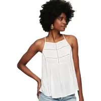 Superdry Vintage Lace Yoke ärmelloses T-shirt