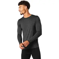 Smartwool Unterhemd Classic All-Season Merino Base Layer Long Sleeve Boxed Iron Heather-XL