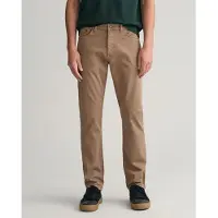 Gant für Herren. 1000263 Regular Fit Hose Desert braun (40/34), Lässig, Baumwolle