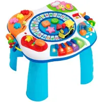 WINFUN Spanischer Aktivitätstisch Mit Zug Und Klavier