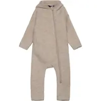 Mikk-Line - Wool Baby Suit with Ears - Overall Gr 68 grau