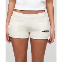 Superdry für Damen. W7110416A Sportswear Racer Shorts Off-White (XL), Weiß, Lässig, Baumwolle