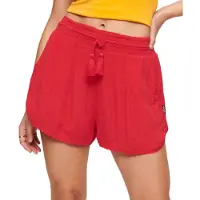 Superdry für Damen. W7110346A Vintage Strandshorts rot (XXS), Lässig, Viskose