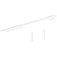 Philips Hue Perifo Basis-set Gerade Deckenleuchte Weiß (2 Pendel, 1 Lightbar)