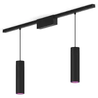 Philips Hue Perifo Basis-set Gerade Deckenleuchte Schwarz (2 Pendel)