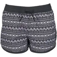 Buffalo Badeshorts , Damen, Gr. 134/140, N-Gr, schwarz-weiß (schwarz, weiß), Microfaser, Polyester, Ethnomuster, Badehosen Badeshorts, mit Ethnodruck
