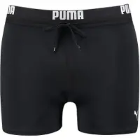 Puma Badehose "SWIM MEN LOGO TRUNKS", Herren, Gr. XXL, N-Gr, schwarz, Web, Obermaterial: 80% Polyamid, 20% Elasthan, Badehosen Badehose, elastischer Logobund mit integriertem Kordelzug, Topseller