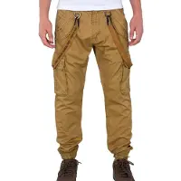Alpha industries Cargohose "Utility Pant", Herren, Gr. 33, Normalgrößen, grün (khaki), Obermaterial: 98% Baumwolle, 2% Elastan. Futter: 100% Baumwolle, Hosen Cargohose