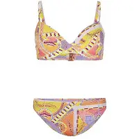 O'Neill Julia Wb - Rita Moulded Wire Bikini Set yellow scarf print (32013) 44C