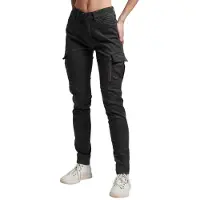 Superdry für Damen. W7010925A Schwarze Skinny-Cargo-Hose (34/28), Lässig, Lyocell