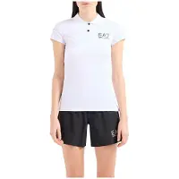 EA7 für Damen. 8NTF70_TJEMZ Polo Sport Ventus7 weiß (XXL), Sportlich, Multisport, Polyamid, Kurzarm