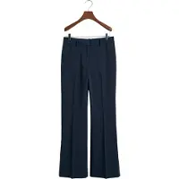 Gant für Damen. 4150334 Schmal geschnittene, ausgestellte marineblaue Kleiderhose (42), Lässig, Polyester