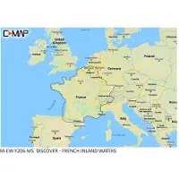 Navico C-map Binnengewässerkarte Französisch Gelb Gelb One Size
