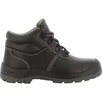 Safety Jogger Sicherheitsschuh WORKS "Bestboy" Gr. 44, schwarz, 44, Obermaterial: 50% Rindsleder Leather cow. 50% Lammleder LEL., Schuhe, Sicherheitsschuh