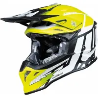 Amracing JUST1 J39 POSEIDON Helm schwarz fluoreszierend gelb weiß matt L
