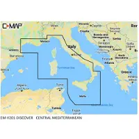 C-MAP Karte Des Zentralen Mittelmeers