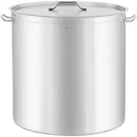 Royal Catering Stahltopf mit Deckel und Messskala für Gas- und Elektroherde (Induktion) 170 l