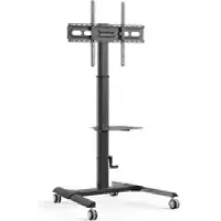 Techly ICA-TR228, Multimedia-Wagen, Schwarz, Flachbildschirm, 40 kg, 81,3 cm (32"), 177,8 cm (70")