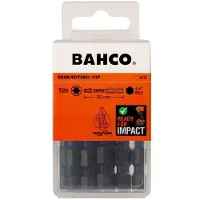 Bahco 1/4 Torsion Bits für TX Schrauben T25 x 50 mm - 10 Stk. pro Blisterpackung