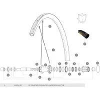 Mavic Ksyrium Pro Carbon Sl Tubular Disc Hinterradfelge