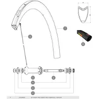 Mavic Cosmic Pro Carbon Sl Tubular Front Felge