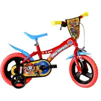 Dino Bikes Kinderfahrrad "12" Paw Patrol stabiler Stahl-Rahmen, Stützräder, kindgerecht" 1 Gang mit Stützrädern und Frontschild