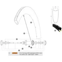 Mavic Comete Pro Carbon Ust Linke Speichen 12 Einheiten