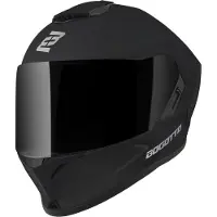Bogotto Phantom Matt Schwarz Fiberglass Integralhelm Größe S