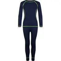 TROLLKIDS - Kid's Merino Baselayer Set - Merinounterwäsche Gr 116 blau
