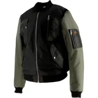 Helstons H-Bomb Motorrad Textiljacke, schwarz/grün, 4XL