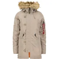 Alpha industries N3B VF 59 Wmn Winterjacke für Damen Vintage Sand