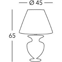 KOLARZ Tischlampe Anfora, bunt, Höhe 65 cm, Glas