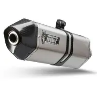 MIVV Speed Edge Auspuffsystem mit EG-BE S/O VA - V-STROM650 17-23