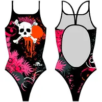Turbo Flowers And Skulls Badeanzug