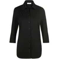 Peter Hahn Jersey-Bluse 3/4-Arm schwarz, 40
