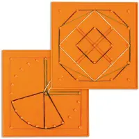 Miniland Set Mit 6 Farbigen Geobrettern 15 Cm