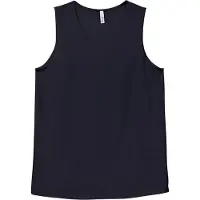 Sheego Shirttop "Tanktop Tanktop mit doppellagigem Vorderteil", Damen, Gr. 48, tiefblau, Jersey, , Sportlich, V-Ausschnitt, Tops Shirttop