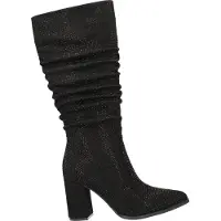 La strada Damenschuhe Schaftstiefel Schwarz Freizeit