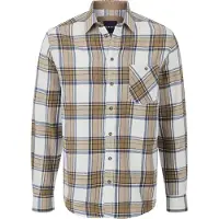 Babista Flanellhemd "Hemd SALTINORA", Herren, Gr. L, weit, braun (braun kariert), Obermaterial: 100% Baumwolle CO., Hemden Flanellhemd