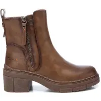 Refresh für Damen. 17199302-TAUPE Stiefelette 171993 taupe (38), 5 bis 8 cm, Reißverschluss, Lässig