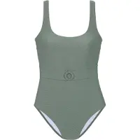 Sunseeker Badeanzug "Loretta", Damen, Gr. 42, Cup E, grün (oliv), Polyamid, Badeanzüge Badeanzug, herausnehmbare Softcups, Unterbrustgummi vorne, in trendigen Farben