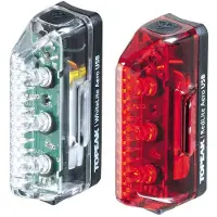 Topeak Aero Combo Usb Light Set Rot,Silber